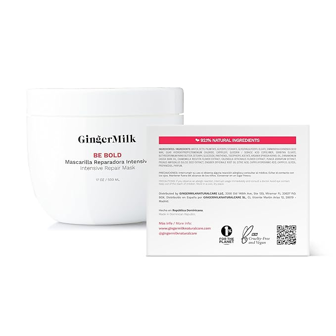 Intensive Repair Hair Mask for Dry / Damaged Hair due to Coloring, Chemical Processes, hot styling tools and dryers | BE BOLD