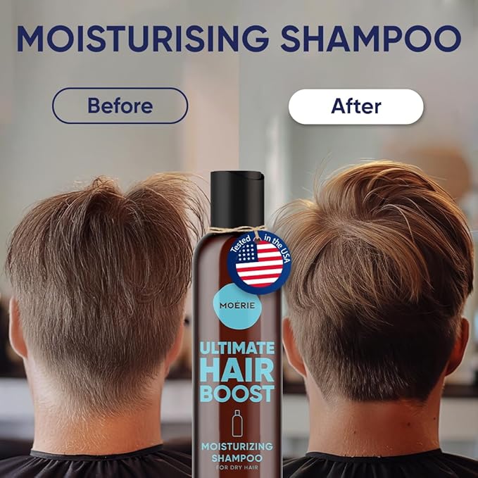 Moerie Ultimate Hair Growth Shampoo – For Longer, Thicker, Fuller Hair - Vegan Friendly Volumizing Hair Products – Paraben & Silicone Free – All Hair Types – Reverse Hair Loss – Moisturizing, 2 pack