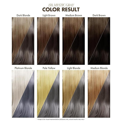 Fvquhvo Silver Hair Dye Shampoo, Hair Color Shampoo for Women Men, Works in Minutes, Long Lasting Silver Hair Dye, Champu Para Canas, Easy to Use at Home 16.90 Fl Oz