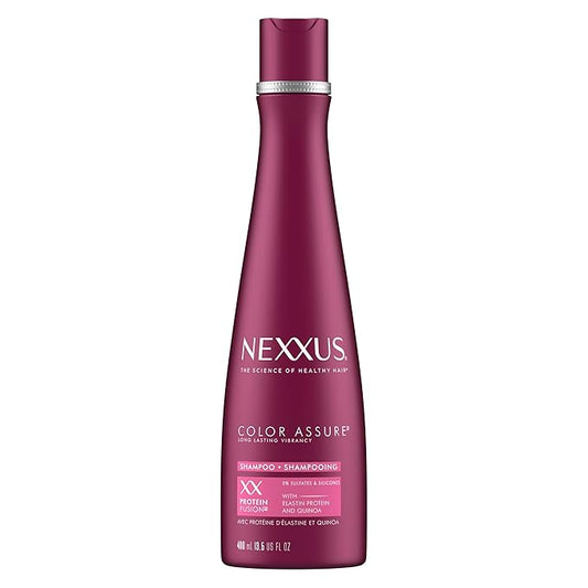 Nexxus Hair Color Assure Sulfate-Free Shampoo with ProteinFusion, For Color Treated Hair Shampoo 13.5 oz