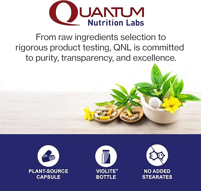 Quantum Nutrition Labs Hair Skin and Nails - Keratin Supplement, Hair Growth Supplement for Women & Men with Magnesium, Calcium, Beauty from Within for Hair, Skin and Nails - 60 Vegetarian Capsules