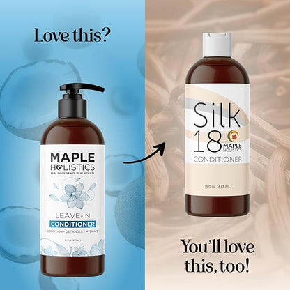 Leave In Conditioner for Dry Damaged Hair - Ultra Moisturizing Deep Conditioner for Dry Damaged Hair and Frizz Control with Silk Amino Acids - Smoothing Leave In for Curly Hair Moisturizer