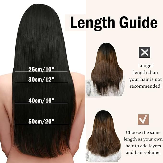 RUNATURE Wire Human Hair Extensions Balayage Invisible Fish Line Hair Extensions Real Human Hair Brown Roots Soft Hair, Easy to Apply 20 Inch 100g #3/8/22 Walnut Brown to Light Brown with Blonde