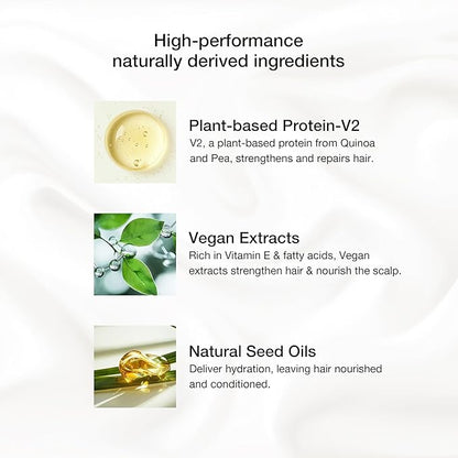 GK HAIR Hemp Shampoo and Conditioner Sets Hydrating Strengthening Color Treated Damaged Repair Provides Nourishing & Shine Natural Organic Vegan Sulfate Paraben Free (Shampoo & Conditioner)