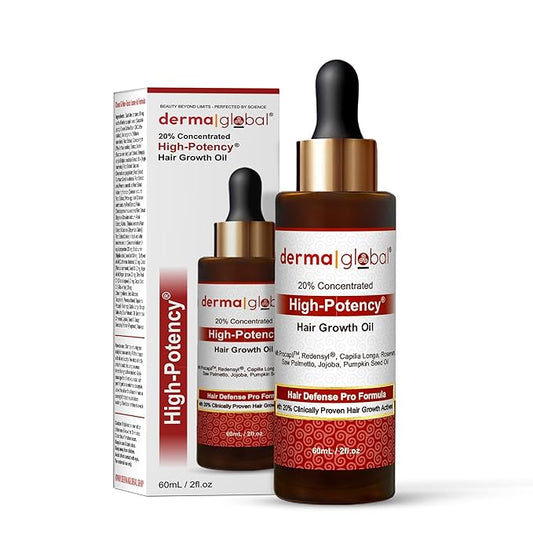 High Potency® Hair Growth Oil – Hair Defence Pro Formula | 20% Clinically Proven Actives including Procapil, Redensyl, Capilia Longa, Rosemary, Saw Palmetto, Jojoba, Pumpkin Seed Oil