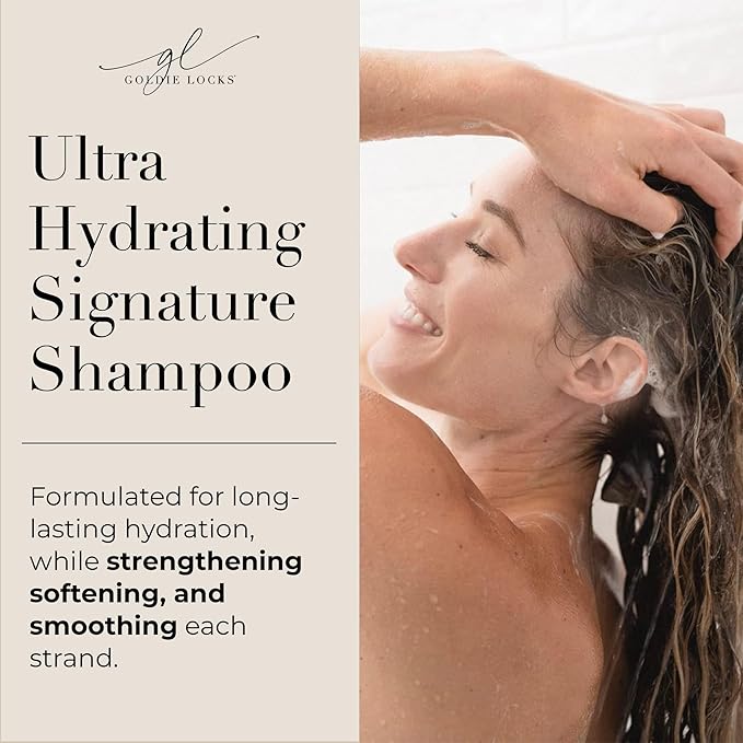 Goldie Locks Shampoo and Conditioner Set – Ultra Hydrating Hair Care Duo with Biotin, Marula Oil and Rose Water – Sulfate and Paraben-Free – 8.45 Oz Each (Packaging May Vary)