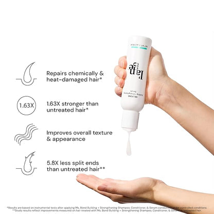 L'ANGE HAIR Ms. Bond Building + Strengthening Hair Serum | Restores Bonds | Intensive Treatment for Breakage Recovery | Mask for Smooth Finish | Moisturizing Formula | 4 fl oz Bottle