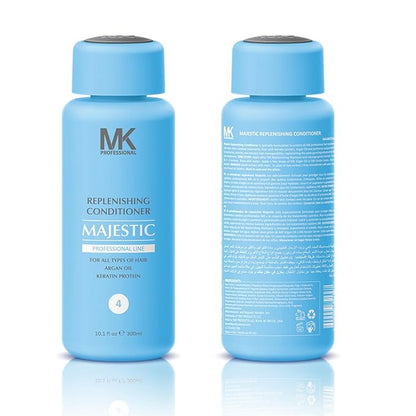MK PROFESSIONAL Argan Oil Conditioner with Keratin, Sulphate Free Keratin Hair Treatment, Moroccan Oil Conditioner, Strengthens, Repair, Soft & Nourish Hair, Free from SLS & SLES - 10.1 Fl Oz / 300 ml