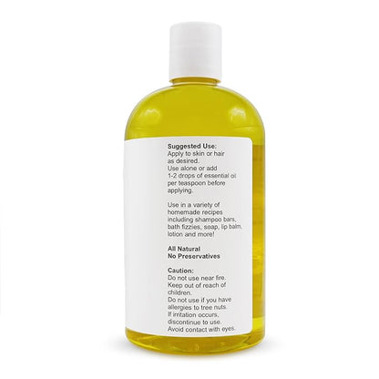Soapeauty Golden Jojoba Oil | 100% Pure & Natural | Unrefined, Cold Pressed, Hexane Free | Moisturizing Oil for Skin, Face, Hair & Nails | 16 fl oz