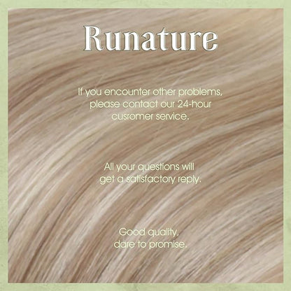 RUNATURE Micro Link Hair Extensions Human Hair Balayage Ash Blolnde Mix Light Blonde to Platinum Blonde Micro Beads Hair Extensions 24 Inch Straight Remy Micro Blonde Hair Extensions Silky 50g 50s
