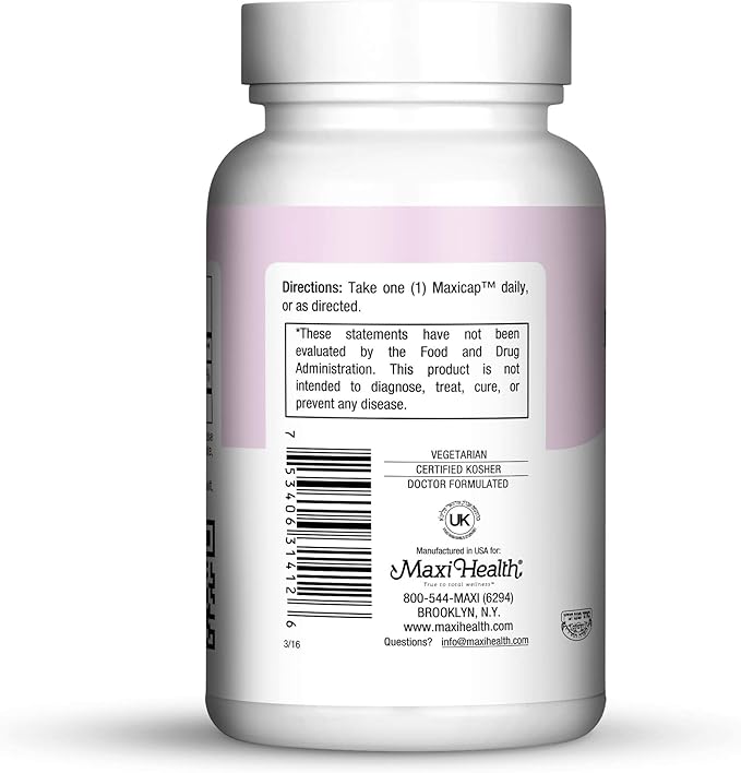 Maxi Health Biotin 5000 mcg – Hair Skin and Nails Vitamins for Women & Men – High Potency Vitamin B7 Supplement for Hair Growth, Strong Nails & Healthy Skin – Kosher, Doctor Formulated – 120 Capsules