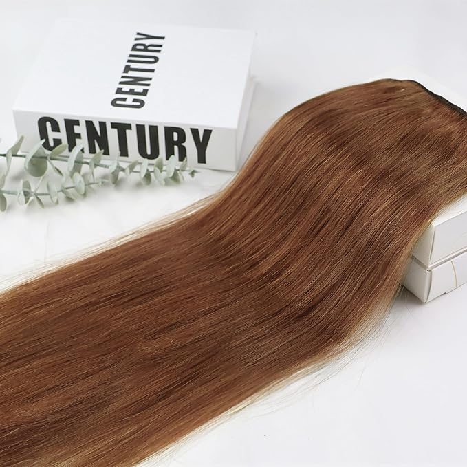 Full Shine 22 Inch Human Hair Extensions Sew In Color Copper Weft Hair Extensions Human Hair Sew In Remy Hair Invisible Real Human Hair Wefts 105G