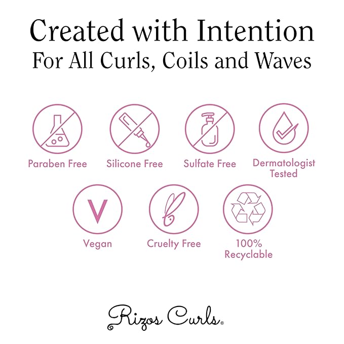 Rizos Curls Styling Starter Kit, Refresh and Detangle Spray & Curl Defining Cream & Light Hold Gel Bundle, Enhance & Define Curls, Add Volume & Hold, Frizz Control & Shine