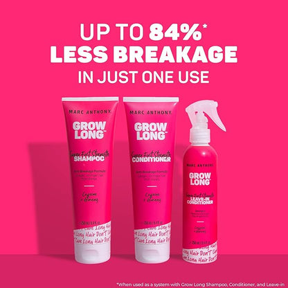 Marc Anthony Strengthening Conditioner, Grow Long - Anti-Frizz, Anti-Breakage & Nourishing Formula For Split Ends, & Hair Growth - Biotin, Vitamin E, Caffeine & Ginseng for Dry & Damaged Hair