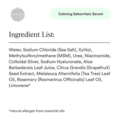 Calming Seborrheic Serum, Dermatologist Recommended, Topical Seborrheic Dermatitis Serum For Scalp, Face, and Body (8 fl oz)