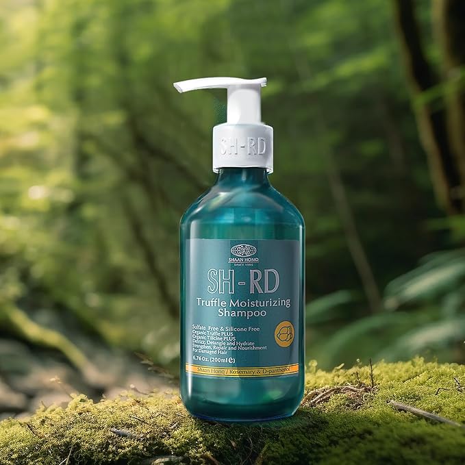 SH-RD Truffle Moisturizing Shampoo for Dry Damaged Hair | Shampoo with Truffle Extract, Keratin, Rosemary | Intense Hydration, Repair & Scalp Relief | Sulfate-Free - 6.76oz/200ml