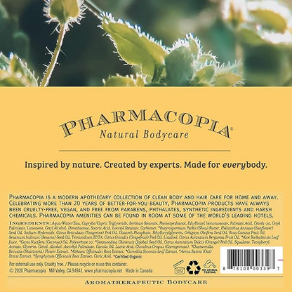 Pharmacopia Citrus Body Lotion - Hydrating Natural Moisturizer with Aromatherapy Benefits - Cruelty-Free Vegan Skin Care - Shea Butter, Aloe Vera, and Jojoba Oil - Lotion for Dry Skin, 16 oz