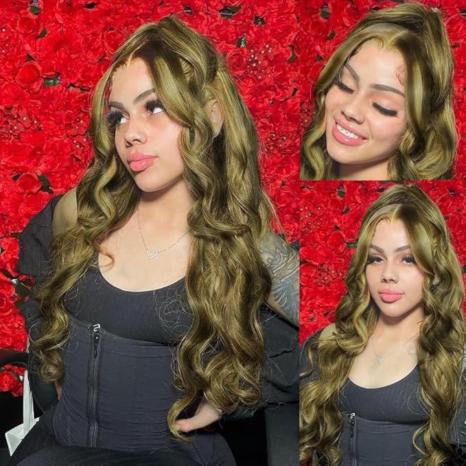Honey Blonde Bundles Human Hair Highlight Body Wave Bundles 18 20 22 Inch Niegmeag Virgin Soft and Skily Remy P1b27 Human Hair Bundle