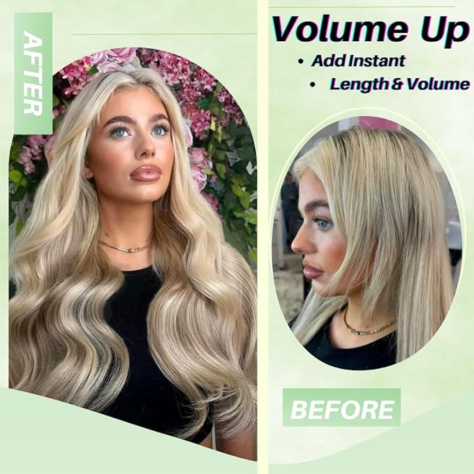 Blonde Tape in Hair Extensions Human Hair Invisible Long Diy Hair Extensions Tape in Silky Straight 22 Inch 20PCS 50G for Any Occasion