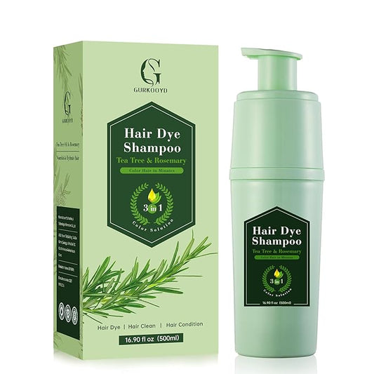 Brown Hair Dye Shampoo, Instant Hair Color Shampoo, Brown Hair Shampoo, Champu Para Pintar el Cabello, Gentle and Effective, Easy to Use 16.90 Fl Oz