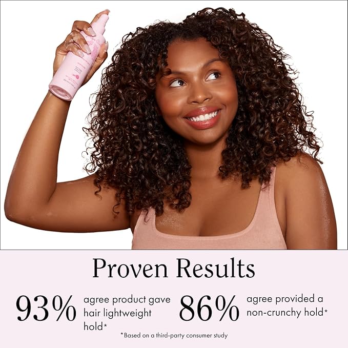 Rizos Curls Alcohol-Free Curl Hair Spray – Flexible Hold, Volume & Frizz Control – Adds Shine & Bounce for All Hair Types Wavy, Curly, Coily 1a–4c – Sulfate, Paraben & Alcohol-Free