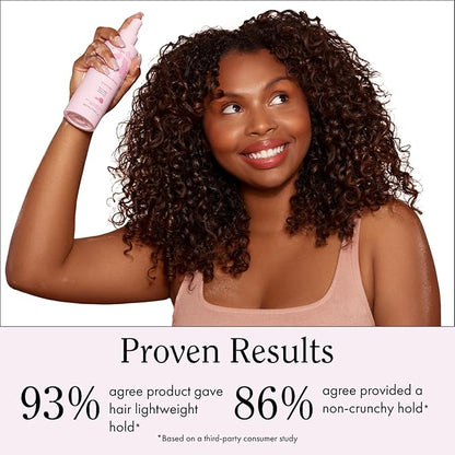 Rizos Curls Alcohol-Free Curl Hair Spray – Flexible Hold, Volume & Frizz Control – Adds Shine & Bounce for All Hair Types Wavy, Curly, Coily 1a–4c – Sulfate, Paraben & Alcohol-Free