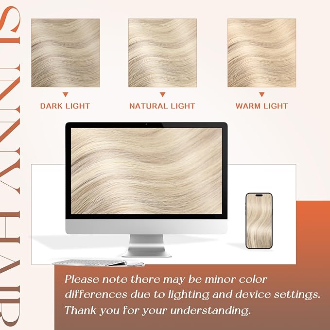 Sunny Hair Flat Tips Hair Extensions Blonde Keratin Hair Extensions Human Hair Balayage Cool Ash Grey Ombre Platinum Blonde Pre Bonded Hair Extensions Flat Tip 18inch 50g 50s