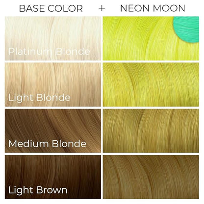 ARCTIC FOX Vegan and Cruelty-Free Semi-Permanent Hair Color Dye (8 Fl Oz, NEON MOON)