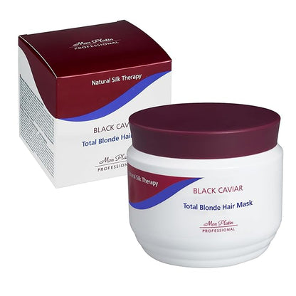 Black Caviar Blonde Hair Mask - Intensive Moisturizing Treatment for blonde, bleached, or Color Treated Hair - Special Antistatic Formula,SLS/Salt Free 500ML