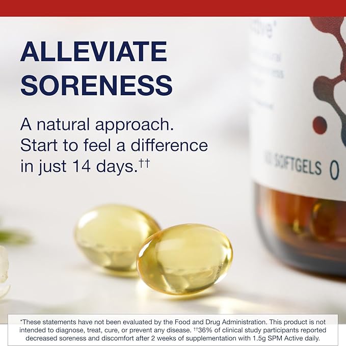 Metagenics SPM Active - Specialized Pro-Resolving Mediators from Marine Oils - Supports Normal Inflammatory Response, Tissue Health, Joint Comfort, Immune Health - Non-GMO & Gluten-Free - 60 Softgels