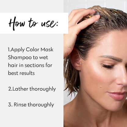 FOUR REASONS Rose Gold Hair Toner and Color Depositing Shampoo - Sulfate Free, Vegan, 8.45 Fl Oz (For Color Treated Hair)
