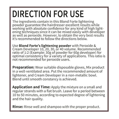 1.1 Pound Tub (17.6 Ounce) Perfect Blond Extra Strength Professional Hair Dye Toner Lightener Bleach - Made in Italy
