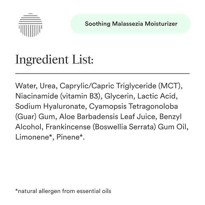 Malassezia Moisturizer, Soothe and Relieve, Safe for Folliculitis and Seborrheic Dermatitis, 2 fl oz