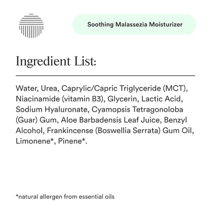 Malassezia Moisturizer, Soothe and Relieve, Safe for Folliculitis and Seborrheic Dermatitis, 2 fl oz