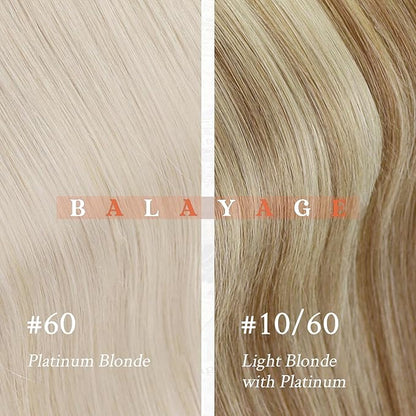 Sunny Hair Nano Hair Extensions Human Hair Blonde Nano Ring Hair Extensions Light Blonde with Platinum Nano Tip Hair Extensions Real Human Hair for Long Hair 50G 22Inch