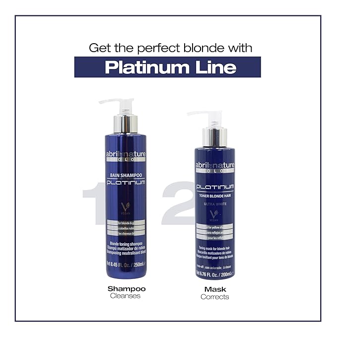 Platinum Professional Mask - For Blonde, Bleached, Highlighted, and/or Gray Hair - Violet Toner - Goodbye Yellow Tones - Platinum Appearance - 1000 ml
