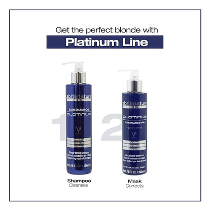 Platinum Professional Mask - For Blonde, Bleached, Highlighted, and/or Gray Hair - Violet Toner - Goodbye Yellow Tones - Platinum Appearance - 1000 ml