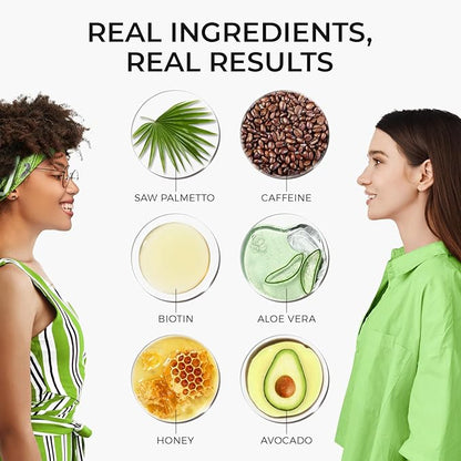Premium Hair Strengthening Shampoo Castor Oil, Biotin, Avocado Oil, Caffeine, Saw Palmetto, Onion, and Redensyl Hair Regrowth & Thickening Support Sulfate-Free, Paraben-Free, for Men & Women
