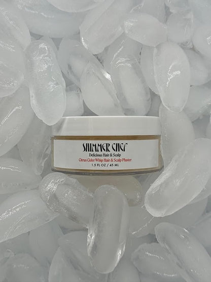 Citrus Cider Whip Hair Plaster | Vitamin C Infusion for Radiant Hair | Fruit Butters, Orange Peel Serum, Argan & Coconut Oils | Neurocosmetic Hair & Scalp Treatment 1.5 oz