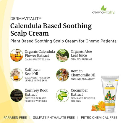 Dermavitality Soothing Moisturizing Scalp Cream Natural Organic Lotion for to moisturize and soothe scalp – 2 Ounces