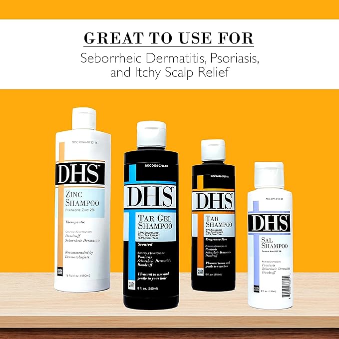 DHS Tar Shampoo 8 oz - Buy Packs and Save (Pack of 2)
