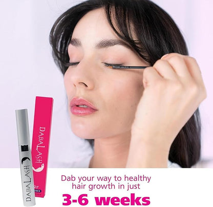 DABALASH Professional Eyelash & Eyebrow Growth Serum with Castor Oil – Promotes the Appearance of Naturally Longer, Fuller, Thicker & Stronger Lash + Brow Hair – Combo Love 2 Pack, 2 * 0.18 oz