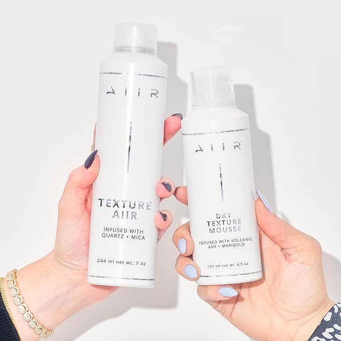 AIIR Dry Texture Mousse - Volumizing & Thickening Mousse, Blowout Mousse to Lift Roots and Add Frizz Free Fullness & Body For Long Lasting Styles and Overnight Curls, Weightless For Fine Hair, 6.5oz
