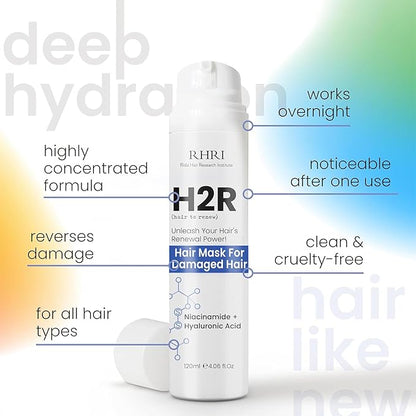 Hair Mask for Damaged Hair – Bond Repair Treatment for Dry Ends & Growth | Overnight Deep Conditioner for Breakage Repair | Hydrating Formula for All Hair Types, Curly & Color-Treated
