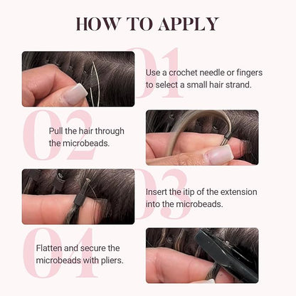 MAXITA I Tip Hair Extensions Human Hair,50g/100s Chocolate Brown 16 Inch Comfortable Wear, Invisible & Natural Cold Fusion, 100% Remy Human Hair Itip Keratin Hair Extensions