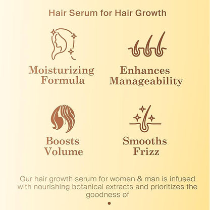 Peptide Hair Serum for Hair Growth Men & Women - Copper Peptides for Hair Growth - Caffeine Hair Growth Serum for Hair Thinning & Loss - Multi Peptide Serum for Hair Density 2 fl oz