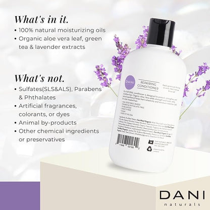 Naturals Conditioner – Lemongrass Lavender, Hydrating & Repairing, Soothes Scalp Redness & Dryness, Reduces Dandruff, Color-Safe & Vegan, 12 oz