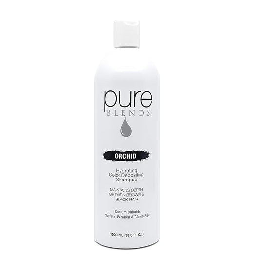Orchid Hydrating Semi-Permanent Color Depositing Shampoo - Brighten & Tone Faded Hair, Prevent Fade, Extend Color Service for Treated Hair - 33.8 Oz