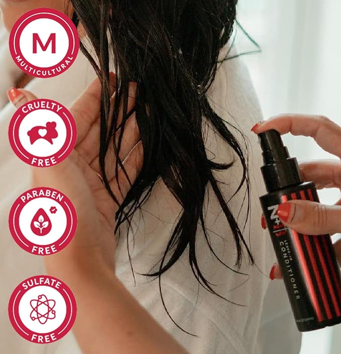 N+B Leave-In Conditioner & Detangler Spray | Curly, Straight, All Hair Types | Deep Moisturizer Repairs Dry Damaged Frizzy Hair | Sulfate, Paraben, & Cruelty-Free