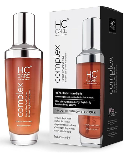 COMPLEX 100% Herbal Hair Regrowth Serum for All Hair Types 3.5 fl oz. - Anti Frizz, Hair Strengthening, Nourishing Serum for Damaged, Dry Hair - Thickening Fine Thin Hair - Hair Treatment